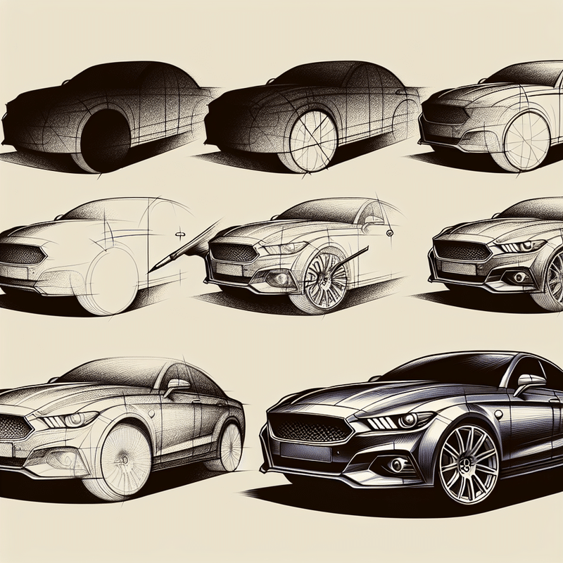 rysunek jak narysować auto