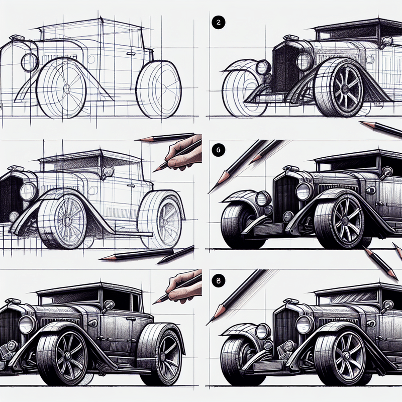 jak narysowac samochod